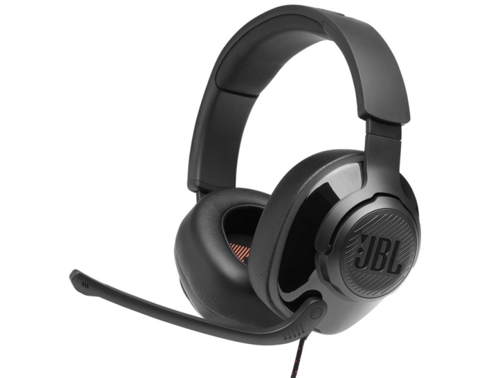 Проводная гарнитура JBL Quantum 200, Jack 3.5mm, черный (JBLQUANTUM200BLKAM)