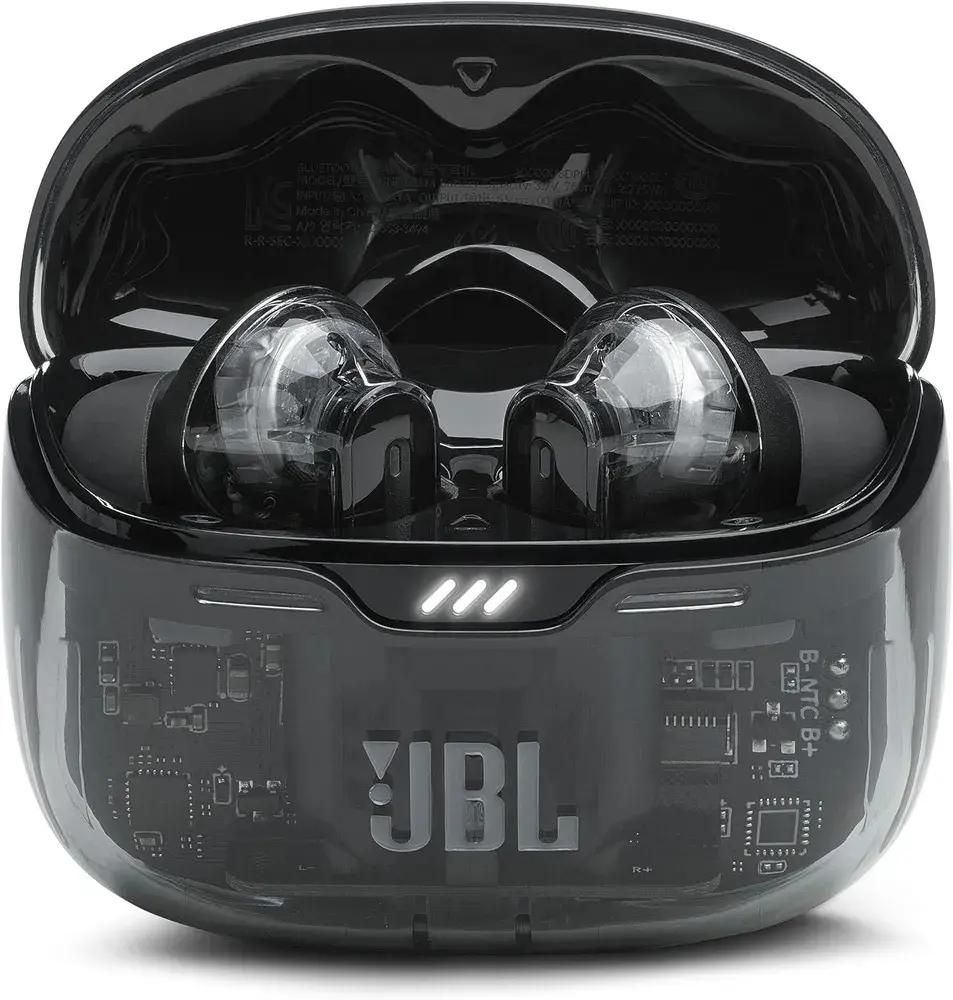 Беспроводная гарнитура JBL Tune Beam Ghost, черный (JBLTBEAMGBLKAS)