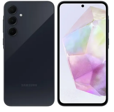 Смартфон Samsung Galaxy A35 5G, 6.6 2340x1080 AMOLED, Samsung Exynos 1380, 8Gb RAM, 256Gb, 3G/4G/5G, NFC, Wi-Fi, BT, 3xCam, 2-Sim, 5000 мА⋅ч, USB Type-C, Android 14, темно-синий (SM-A356EZKGSKZ)