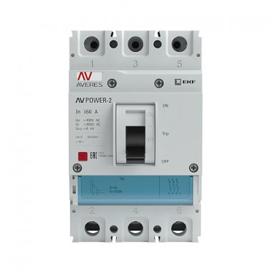 Выключатель автоматический EKF AV POWER-1/3 трехполюсный (3P/3П) 160А 35 кА (mccb-13-160-TR-av)
