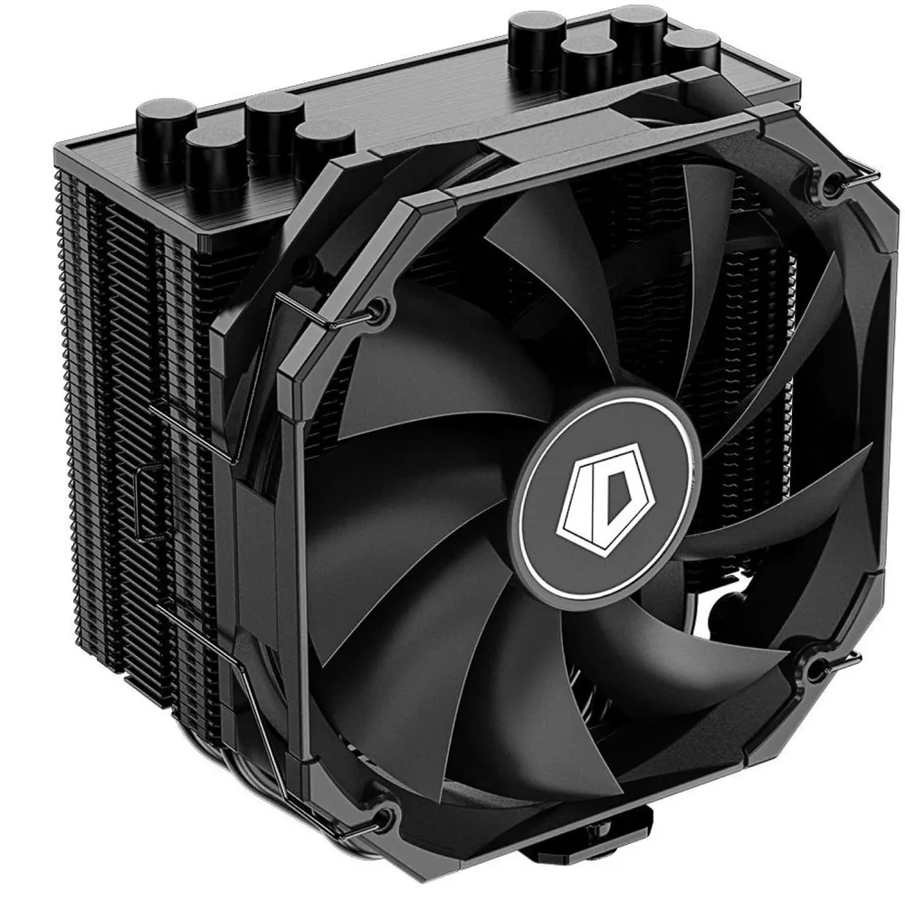 Кулер для процессора ID-COOLING SE-224-XTS MINI BLACK для Socket/115x/1200/1700/1851/AM4/AM5, 120 мм, 1600rpm, 31.5 дБА, 180 Вт, 4-pin PWM, Al+Cu