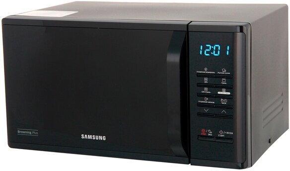 Микроволновая печь Samsung MG-23K3513AK 23 л, 800 Вт, гриль, черный (MG23K3513AK/BW)