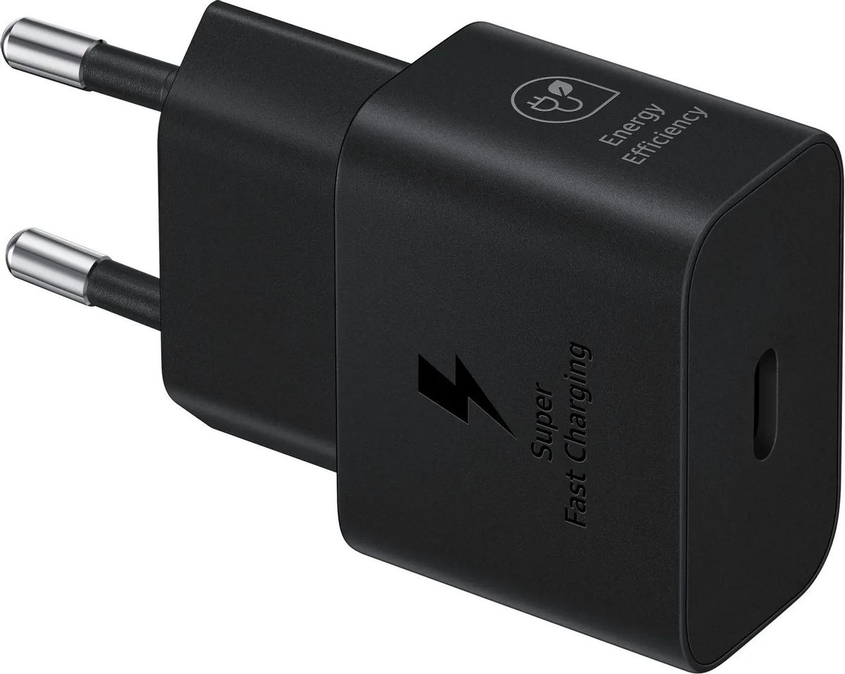  Сетевое зарядное устройство Samsung EP-T2510 25 Вт, EU, USB type-C, Quick Charge, PD, черный (EP-T2510NBEGWW)