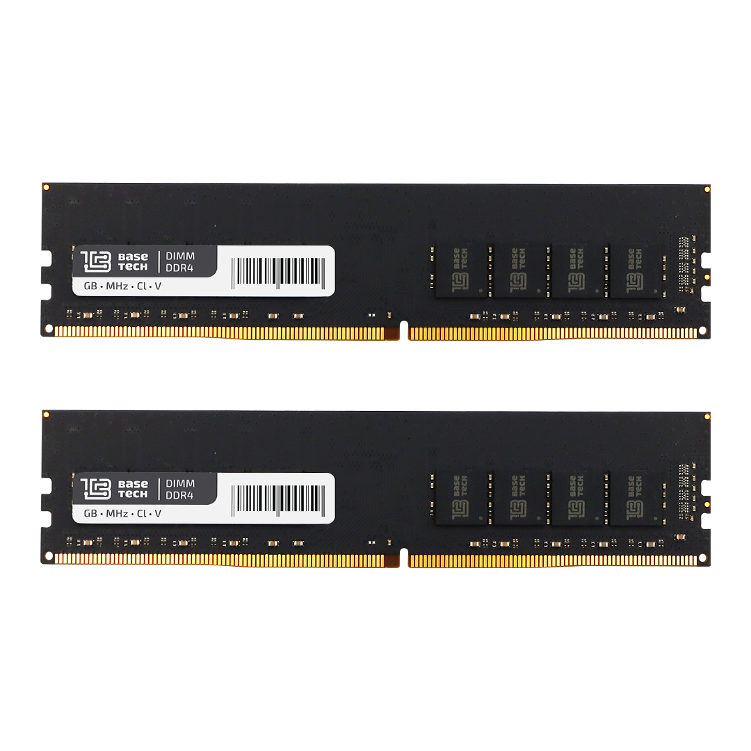 Комплект памяти DDR4 DIMM 32Gb (2x16Gb), 2666MHz, CL19, 1.2V, BaseTech (BTD42666C19-16GN-K2) Bulk (OEM)