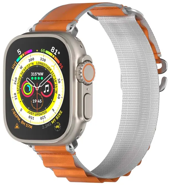 Ремешок SwitchEasy Active Sport Watch Loop для Apple Watch, 38-41 мм, текстиль, оранжевый (MAW341160OR23)