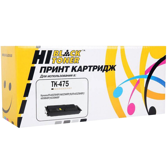Картридж лазерный Hi-Black HB-TK-475 (TK-475), черный, 15000 страниц, совместимый, для Kyocera FS-6025MFP/6025MFP/B, FS-6525MFP/6030MFP/6530MFP