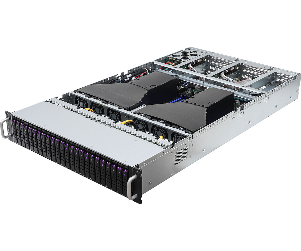 Серверная платформа AsRock 2U24E-EGS2, 2xLGA4677, 32xDDR5, 24x2.5 HDD HS + 2x2.5 HS, 2xM.2-PCI-E, No LAN, IPMI, Redundant 2x2.7 кВт, 2U (90SSXGC60-C0100000A)