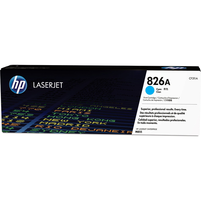Картридж лазерный HP 826A/CF311A, голубой, 31500 страниц, оригинальный для Color LaserJet Enterprise M855dn / M855x+ / M855xh