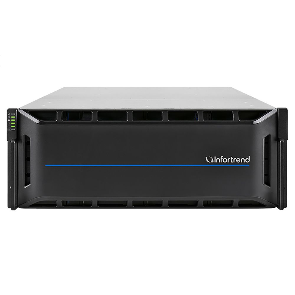 Система хранения Infortrend EonStor CS 3024G-J, 24x3.5 SATA/SAS, 2хSAS 12Gb/s, 1x1.6 кВт, 4U (CS3024G00000J-8U32)