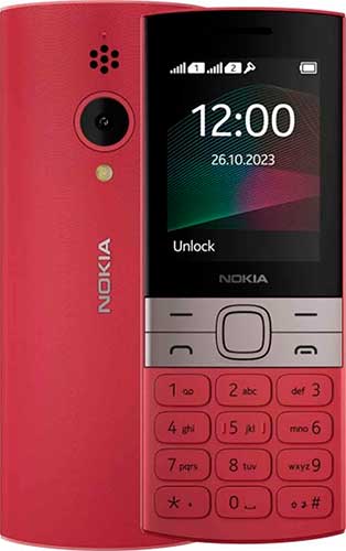 Мобильный телефон Nokia 150 TA-1582, 2.4 320x240 TFT, 1xCam, 2-Sim, 1450 мА·ч, micro-USB, красный