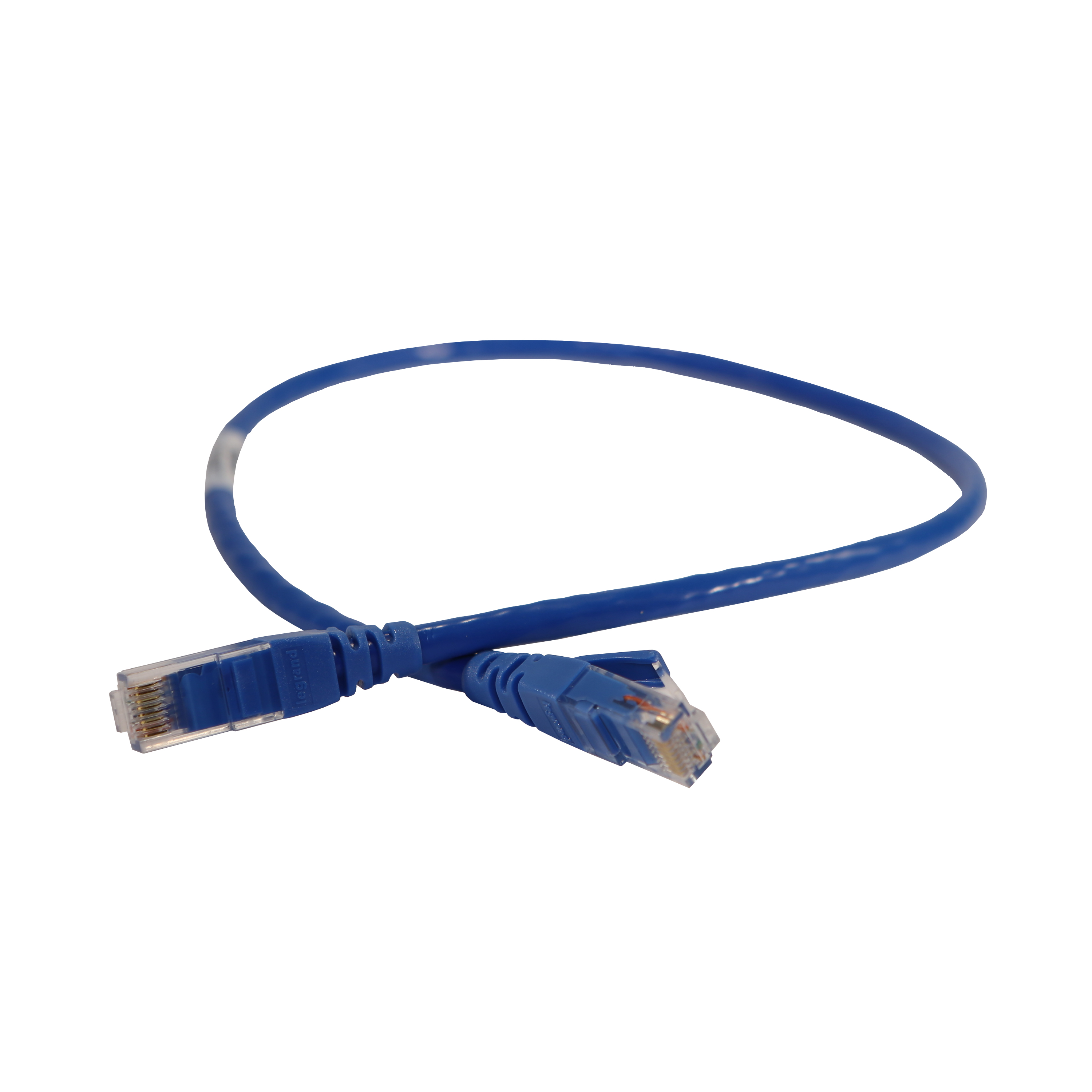 Патч-корд UTP кат.6, 0.5 м, RJ45-RJ45, синий, Legrand 051818 (051818)