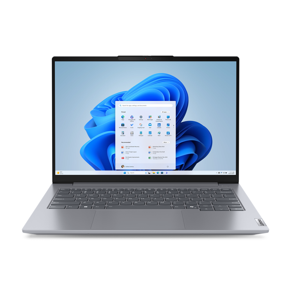 Дом и офис Ноутбук Lenovo ThinkBook 14 G7 14 IPS 1920x1200, Intel Core Ultra 5 125U 1.7 ГГц, 16Gb RAM, 512Gb SSD, без OC, серый (21MR0095RU)