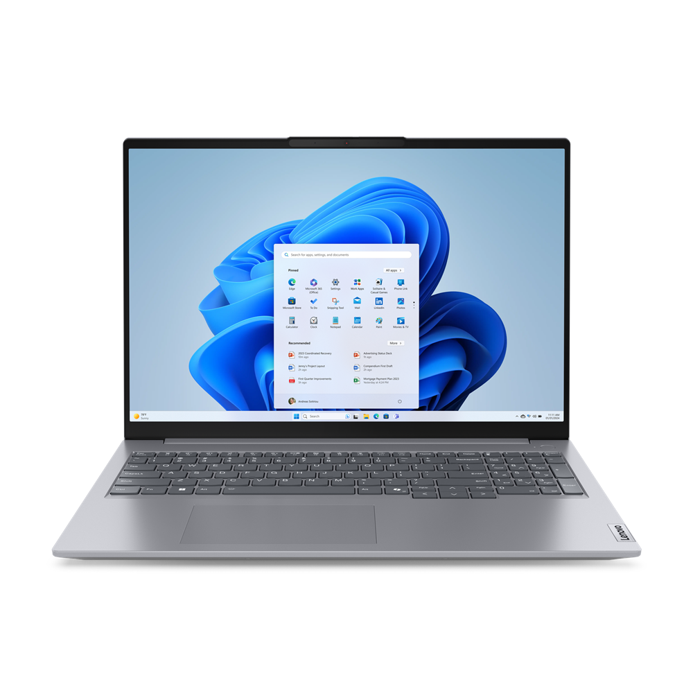 Дом и офис  E2E4 Ноутбук Lenovo ThinkBook 16 G7 16 IPS 1920x1200, Intel Core Ultra 7 155H 1.4 ГГц, 16Gb RAM, 512Gb SSD, W11Pro, серый (21MS008TRU)