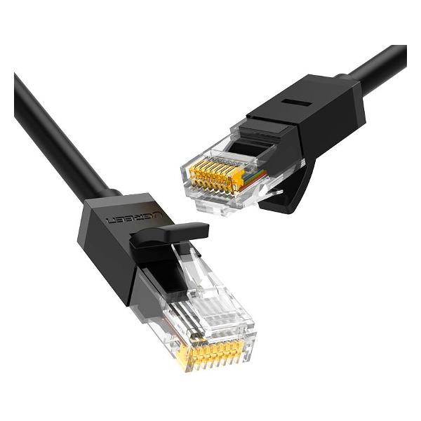 Патч-корд UTP кат.6, 5 м, RJ45-RJ45, черный, UGREEN NW102 (20162)