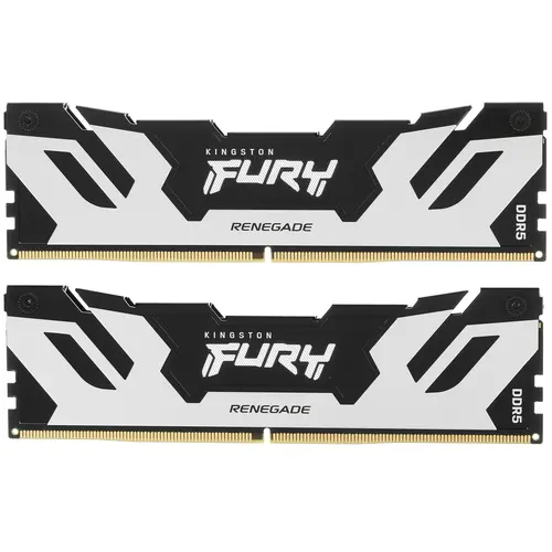 Комплект памяти DDR5 DIMM 48Gb (2x24Gb), 7200MHz, CL38, 1.45V, Kingston, FURY Renegade Silver/Black XMP (KF572C38RSK2-48) Retail