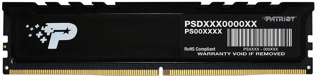 Память DDR5 DIMM 16Gb, 4800MHz, CL40, 1.1V, Patriot Memory, Signature Premium (PSP516G480081H1) Retail