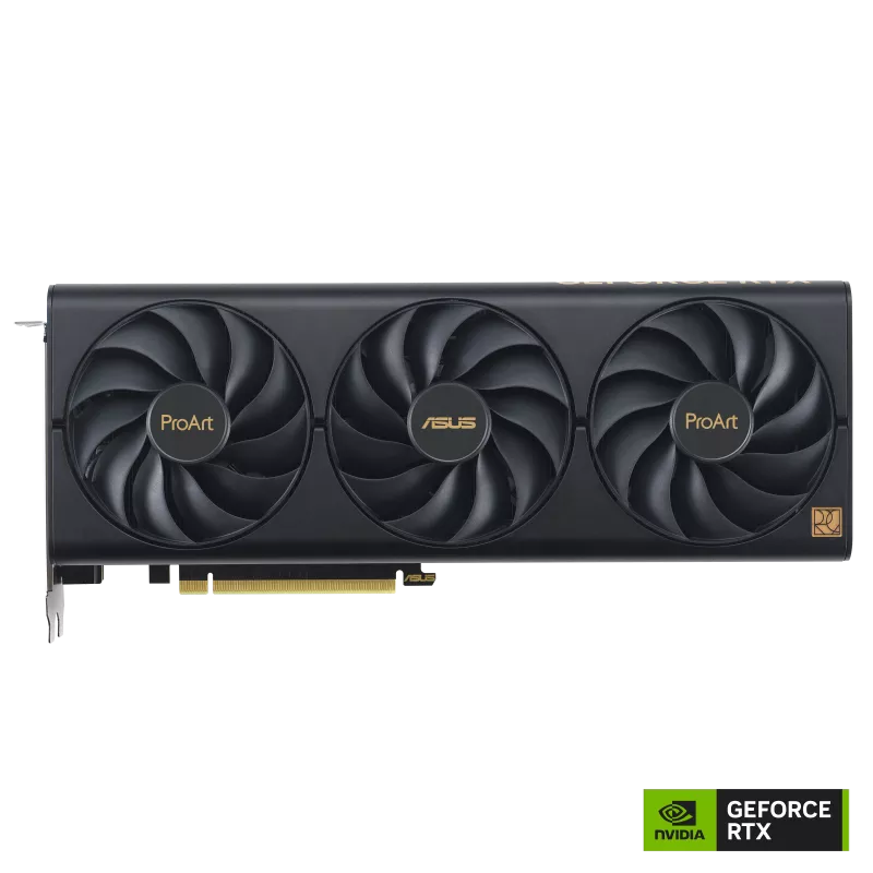 Видеокарта ASUS NVIDIA GeForce RTX 4070 Super ProArt OC, 12Gb GDDR6X, 192 бит, PCI-E, HDMI, 3DP, Retail (PROART-RTX4070S-O12G)