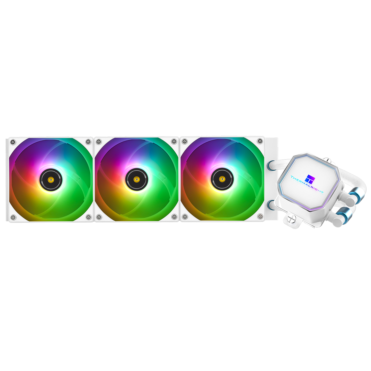 Жидкостное охлаждение Thermalright Frozen Prism 360 WHITE ARGB для Socket 115x/2066/2011/2011-3/1200/1700/1851/AM5/AM4, 3x120 мм, ARGB, черный (F-PRISM-360-WH-ARGB)