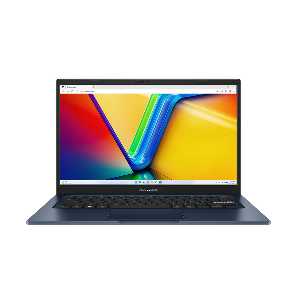 Ноутбук ASUS VivoBook 14 X1404VA-EB416W 14 IPS 1920x1080, Intel Core i5 1335U 1.3 ГГц, 8Gb RAM, 512Gb SSD, W11, синий (90NB10I1-M00D70)