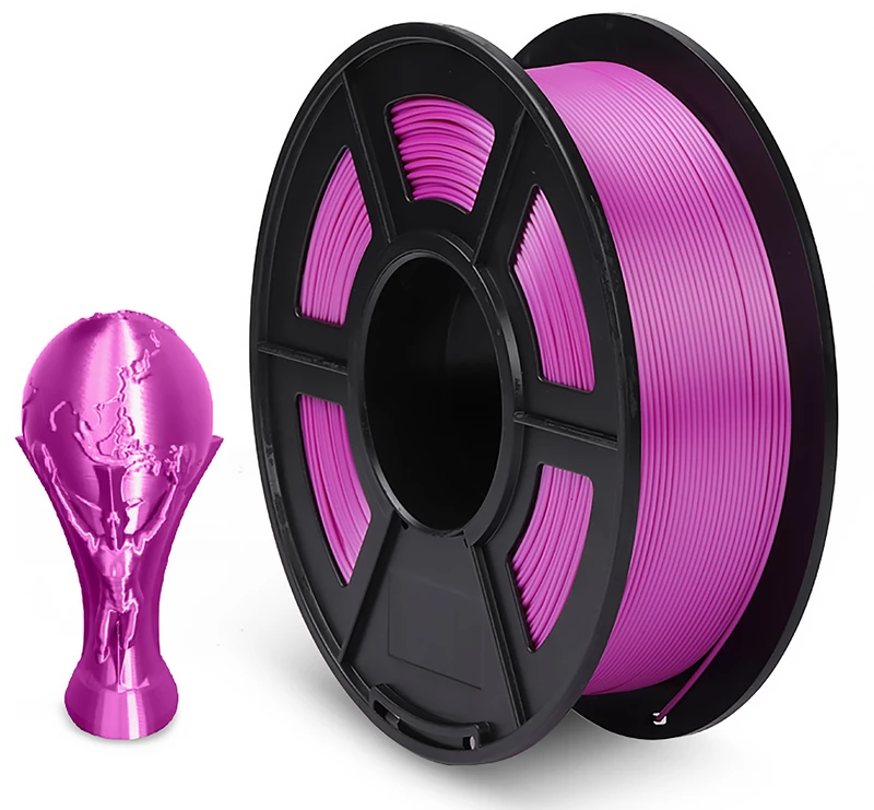 Пластик NV Print Silk, PLA+, 1.75 мм x 330 м, пурпурный для 3D принтера (NV-3D-SILK-PLA-P-PURPLE)