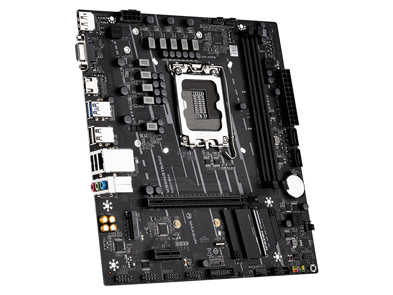 Материнская плата MaxSun Challenger H610M V2, Socket1700, Intel H610, 2xDDR4, PCI-Ex16, 3SATA3, 5.1-ch, GLAN, 4 USB 3.0, VGA, HDMI, DP, mATX, Retail