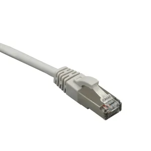 Патч-корд FTP кат.5e, 1 м, RJ45-RJ45, серый, CU, экранированный, FIBO (FT-RJ45-FU5e-CU-L(G)-1(26 AWG))