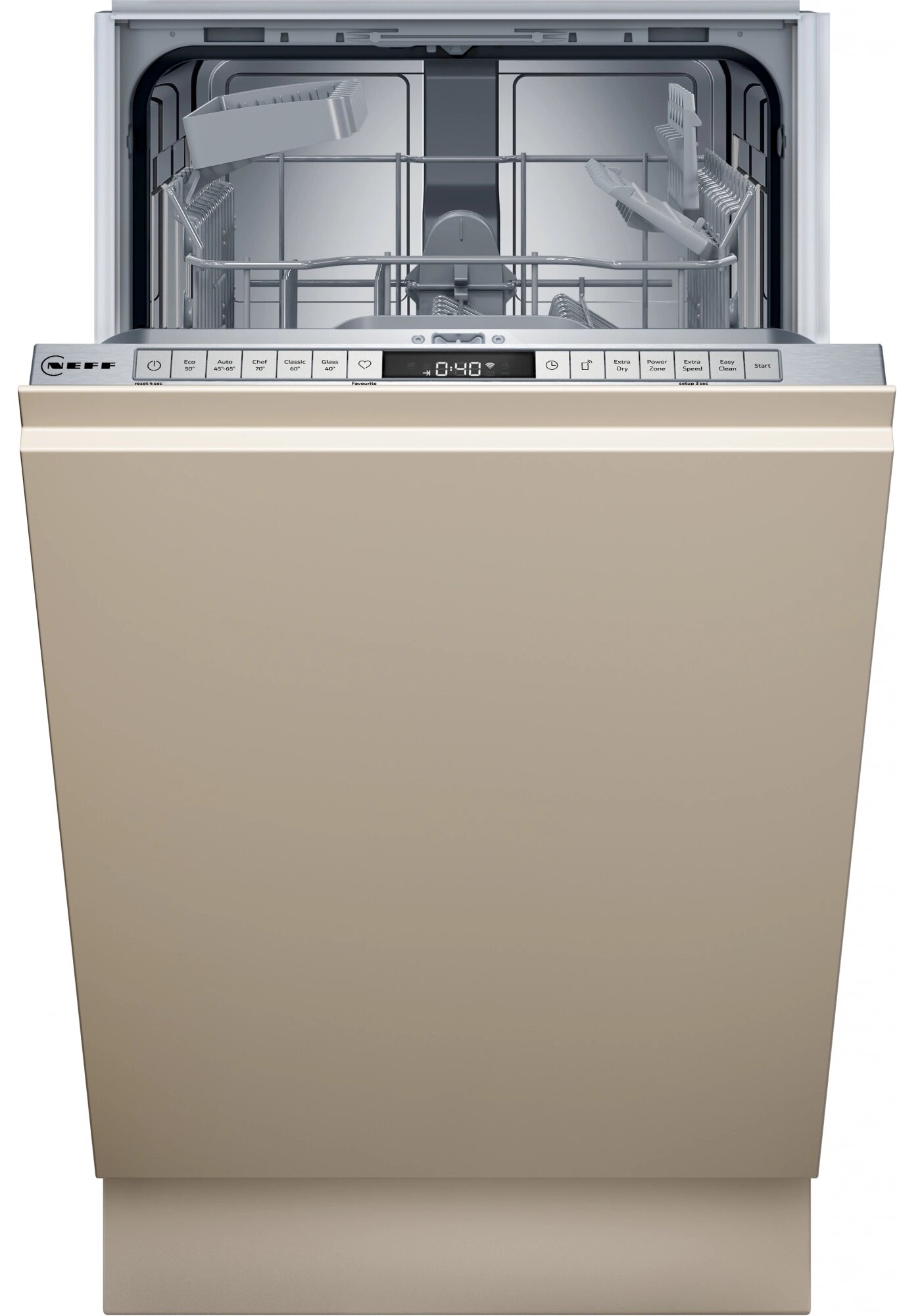 Посудомоечная машина встраиваемая узкая NEFF S875EMX05E, серебристый (S875EMX05E)