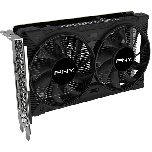 Видеокарта PNY NVIDIA GeForce GTX 1650 Dual Fan, 4Gb DDR6, 128 бит, PCI-E, HDMI, 2DP, Retail (VCG16514D6DFXPB1)