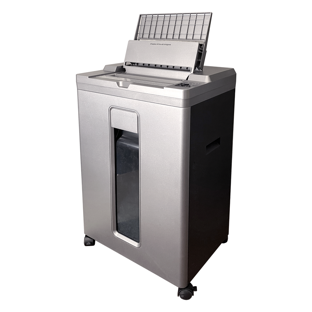   E2E4 Шредер Office Kit SA200 , секретность 4/P-5, 330 см/мин., фрагменты - 1.9 мм x 1 см, объем 23 л, кол-во листов до 23 шт., карты, белый (OK1910SA200)