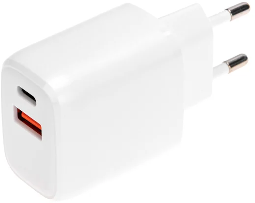   E2E4 Сетевое зарядное устройство Rexant 20 Вт, USB, EU, USB type-C, Quick Charge, PD, белый (18-2225)