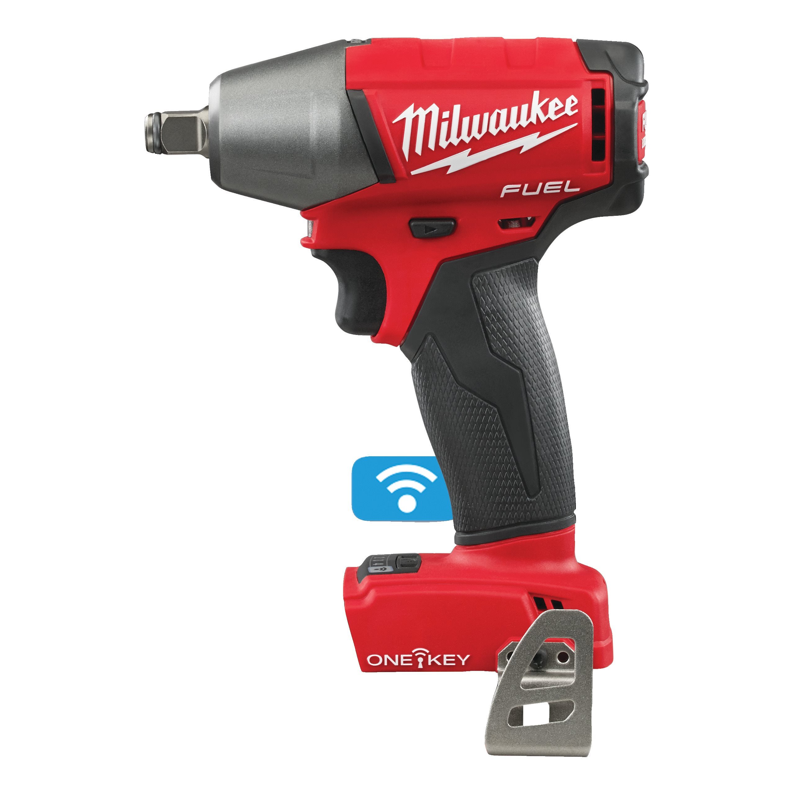 Гайковерт Milwaukee M18 ONEIWF12-0 FUEL ONE-KEY, аккумуляторный, ударный, 300 нм, 1/2 квадратный с фрикционным кольцом, Li-Ion, 18 В, кейс, 1.8 кг (4933451153) поставляется без аккумуляторов и зарядного устройства