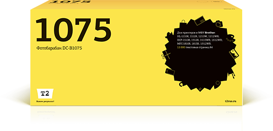 Фотобарабан T2 DC-B1075 ( DR-1075) для Brother HL-1110R/1210W/DCP-1510R/1610WR/MFC-1810R, 12000 стр