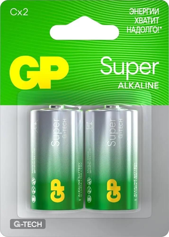 Батарея 2 Super Alkaline, C (R14/LR14), 1.5V, 2 шт. (14AA21-2CRSBC2)