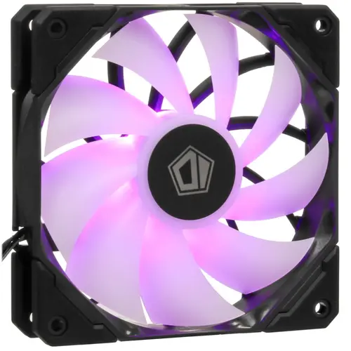 Вентилятор ID-COOLING, 120 мм, 1800rpm, 35.2 дБ, 4 pin Male / 4 pin Female, 1шт, черный, ARGB подсветка (TF-12025-PRO-ARGB)