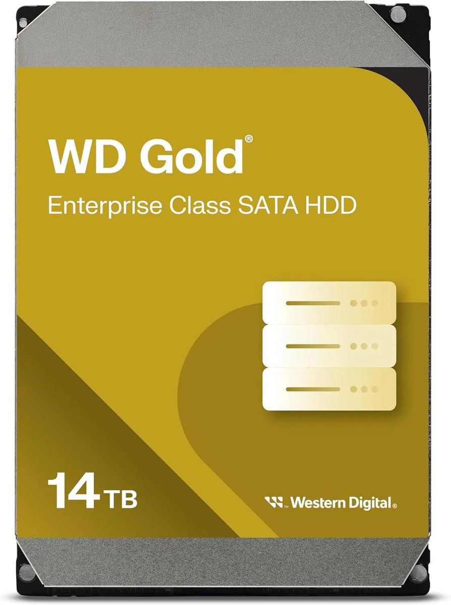  Жесткий диск (HDD) Western Digital 14Tb Gold, 3.5, 7.2K, 512Mb, SATA3 (WD142KRYZ)