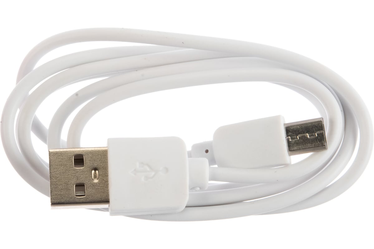 Кабель USB 2.0(Am)-micro USB (m), 1А, 1 м, белый, REXANT (18-4269)