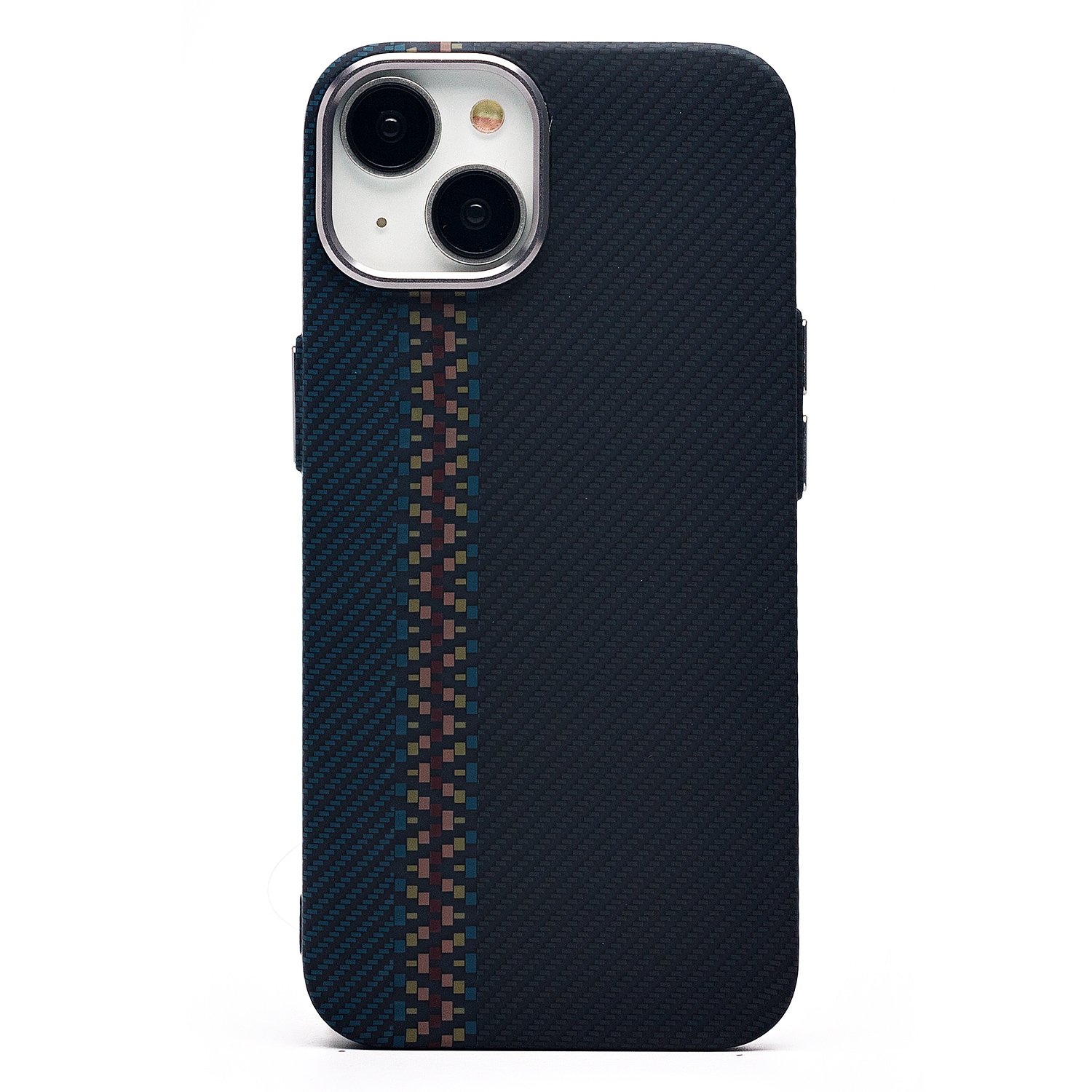 Чехол-накладка Luxo Creative PC для смартфона Apple iPhone 14, TPU, черный/синий 121 (230957)