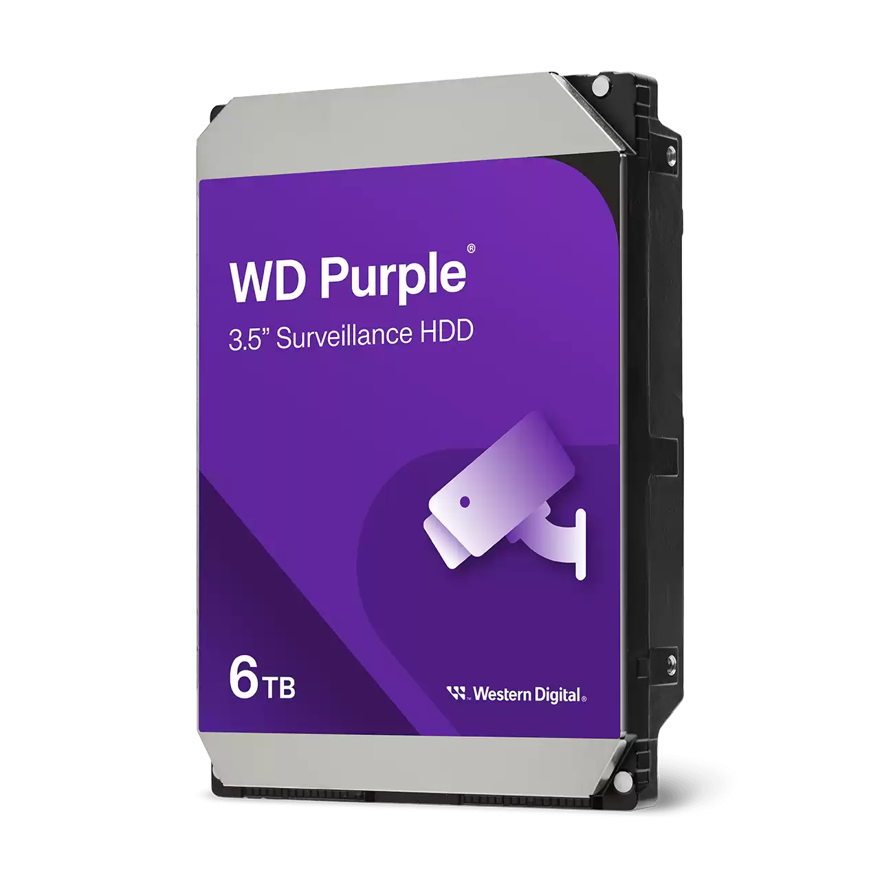 Жесткий диск (HDD) Western Digital 6Tb Purple Surveillance, 3.5, 5640 об/мин, 256Mb, SATA3 (WD63PURZ)