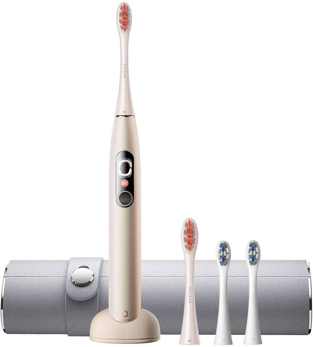 Электрическая зубная щетка Oclean X Pro Digital Set Y2076, насадок: 4, режимов: 3, золотистый (C01000384)
