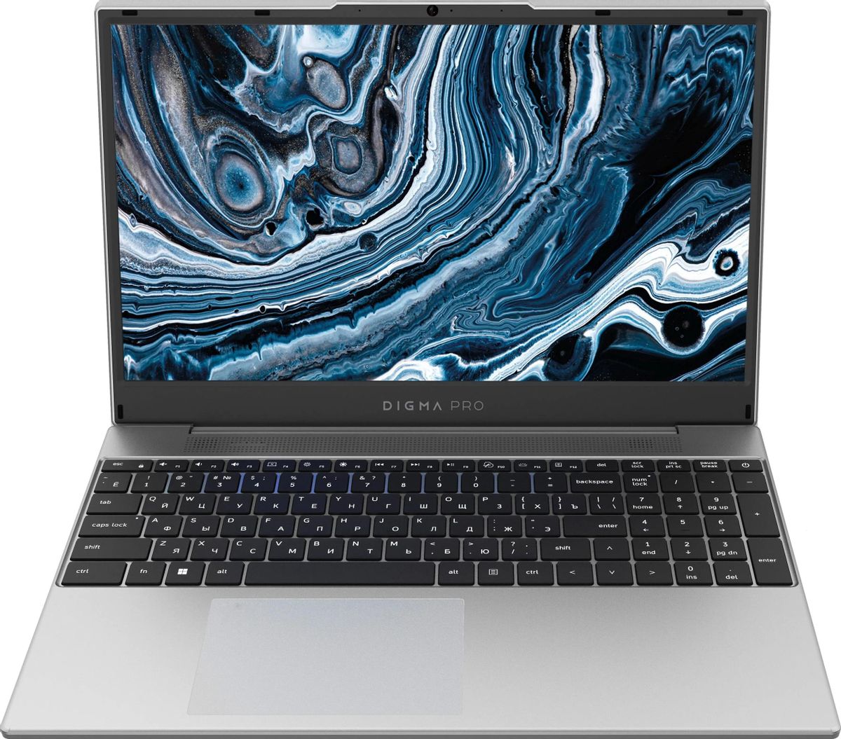 Ноутбук DIGMA PRO Breve 15.6 IPS 1920x1080, AMD Ryzen 7 5700U 1.8 ГГц, 16Gb RAM, 512Gb SSD, W11Pro, серебристый (DN15R7-ADXW01)