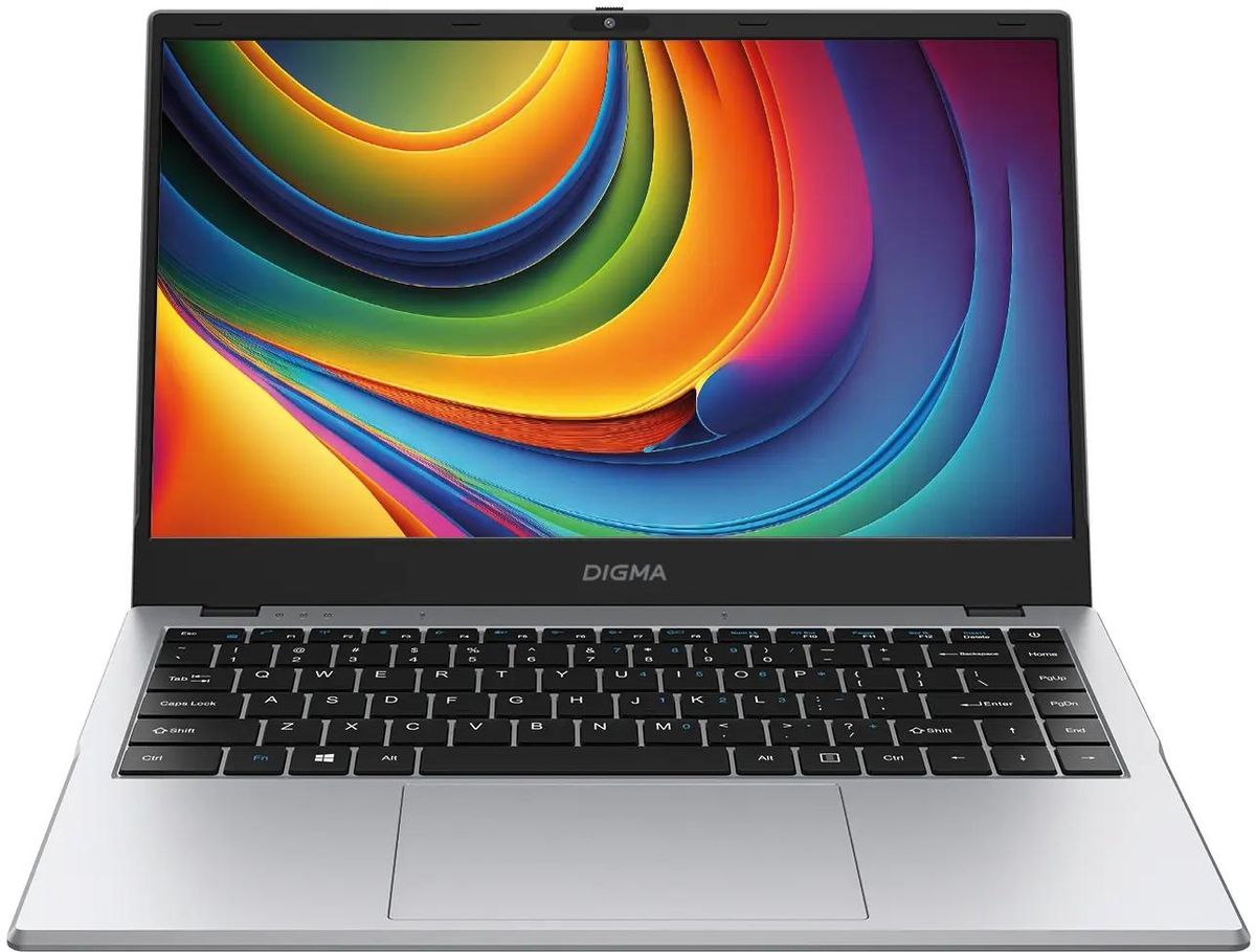 Дом и офис  E2E4 Ноутбук Digma EVE C4801 14 IPS 1920x1080, Intel N100 800 МГц, 8Gb RAM, 256Gb SSD, W11Pro, серебристый (DN14N1-8CXW01)