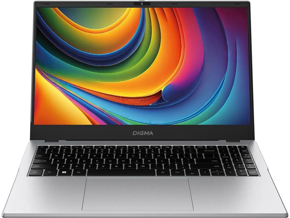 Дом и офис Ноутбук Digma EVE C5802 15.6 IPS 1920x1080, Intel N100 800 МГц, 8Gb RAM, 256Gb SSD, W11Pro, серебристый (DN15N1-8CXW01)