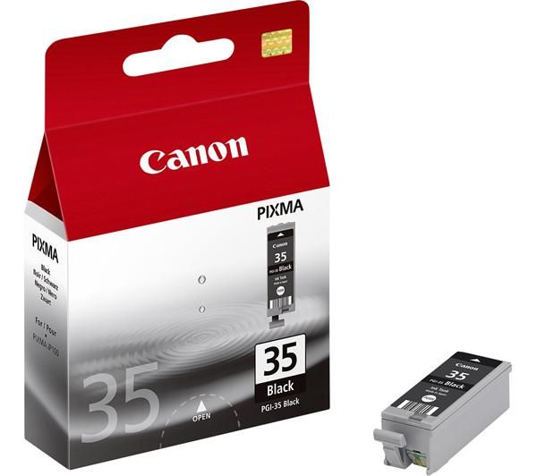 Картридж струйный Canon PGI-35Bk (1509B001), черный, оригинальный, объем 9 мл, ресурс 191 страниц для Canon Canon PIXMA-iP100 / PIXMA-iP110