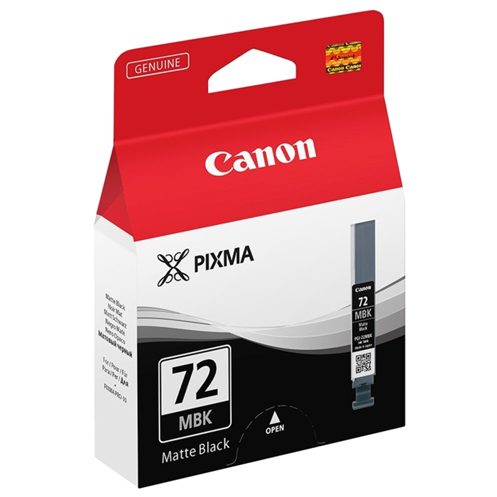 Картридж струйный Canon PGI-72MBK (6402B001), черный матовый, оригинальный, объем 14мл, ресурс 1640 страниц, для Canon PIXMA-PRO-10
