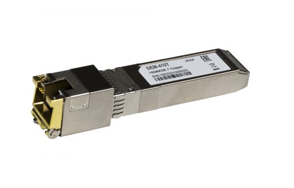 Модуль SFP+ D-Link DEM-410T, 30 м, RJ-45, 10 Гбит/с (410T/A2A)