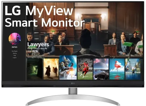 Монитор 31.5 LG MyView 32SQ700S-W VA, 3840x2160 (16:9), 250кд/м2, 5 мс, 178°/178°, HDMI, USB Type-C, USB-Hub, белый (32SQ700S-W)