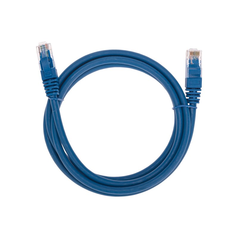 Патч-корд UTP кат.6, 1 м, RJ45-RJ45, синий, CU, LSZH, REXANT (02-0294-1)