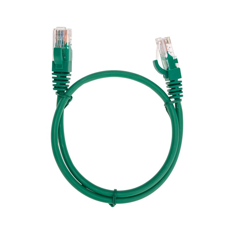 Патч-корд UTP кат.5e, 0.5 м, RJ45-RJ45, зеленый, CU, LSZH, REXANT (02-0106-05)