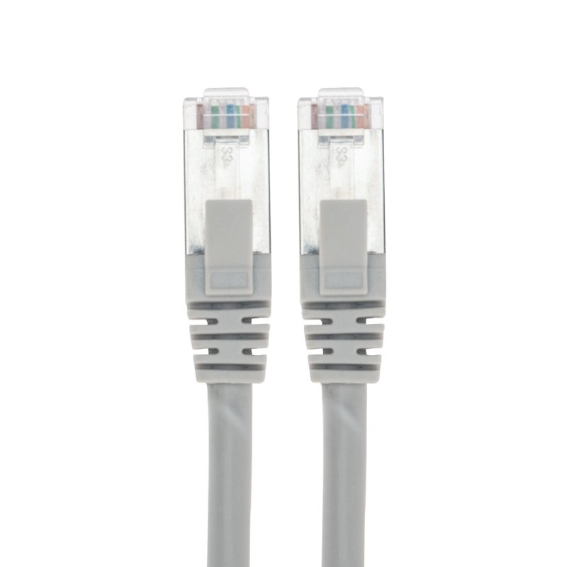 Патч-корд SSTP кат.6a, 7 м, RJ45-RJ45, серый, CU, LSZH, REXANT (02-0390-7)