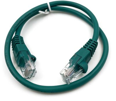 Патч-корд UTP кат.5e, 0.25 м, RJ45-RJ45, зеленый, CCA, Buro (1901364)